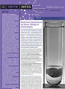 Idverre infos, revue du p&ocirc;le verrier