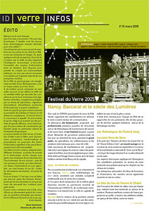 Idverre infos, revue du p&ocirc;le verrier