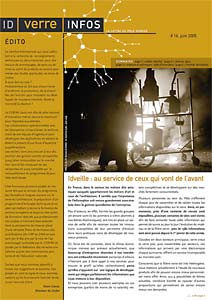 Idverre infos, revue du p&ocirc;le verrier