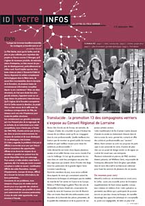 Idverre infos, revue du p&ocirc;le verrier